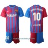 Conjunto (Camiseta+Pantalón Corto) FC Barcelona Ronaldinho 10 Primera Equipación 2021/22 - Niño